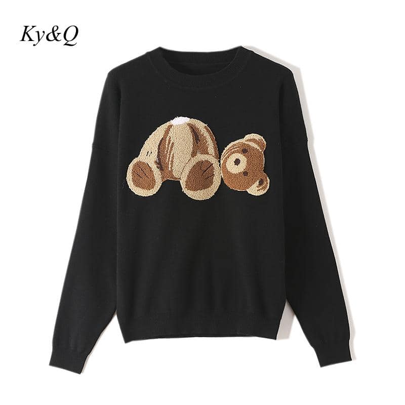 Ayıcıklı Sweatshirt Beyaz