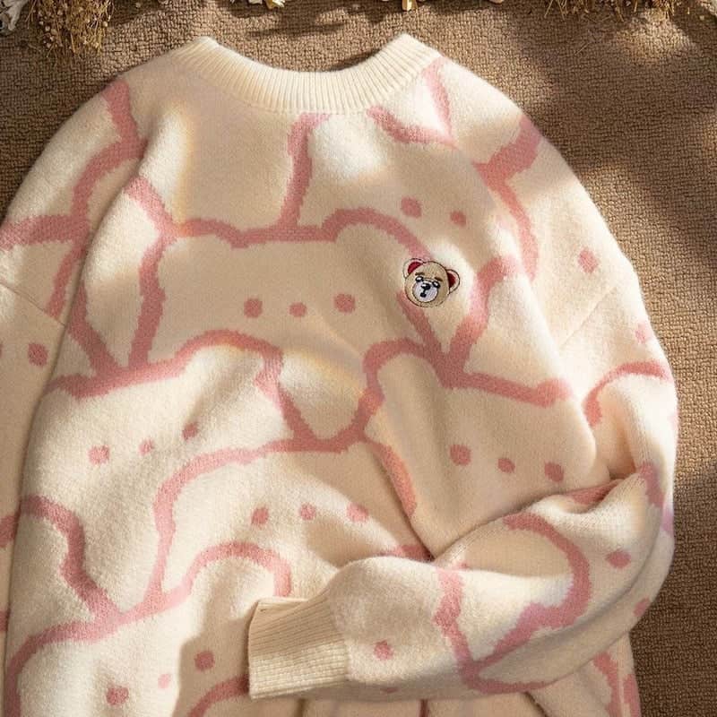 Ayıcıklı Sweatshirt Yün Kadın