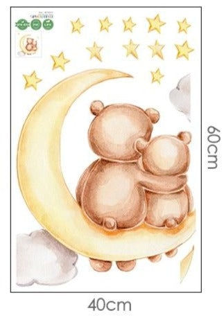 Ayı Sticker Aile Ay